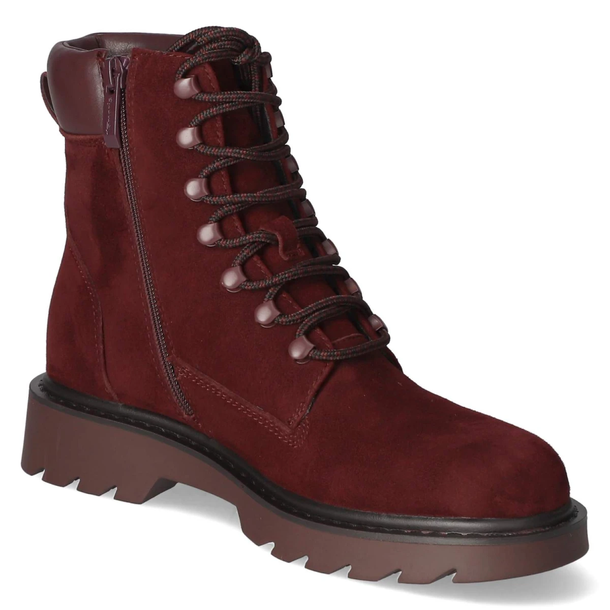 Schnürstiefeletten - Merlot