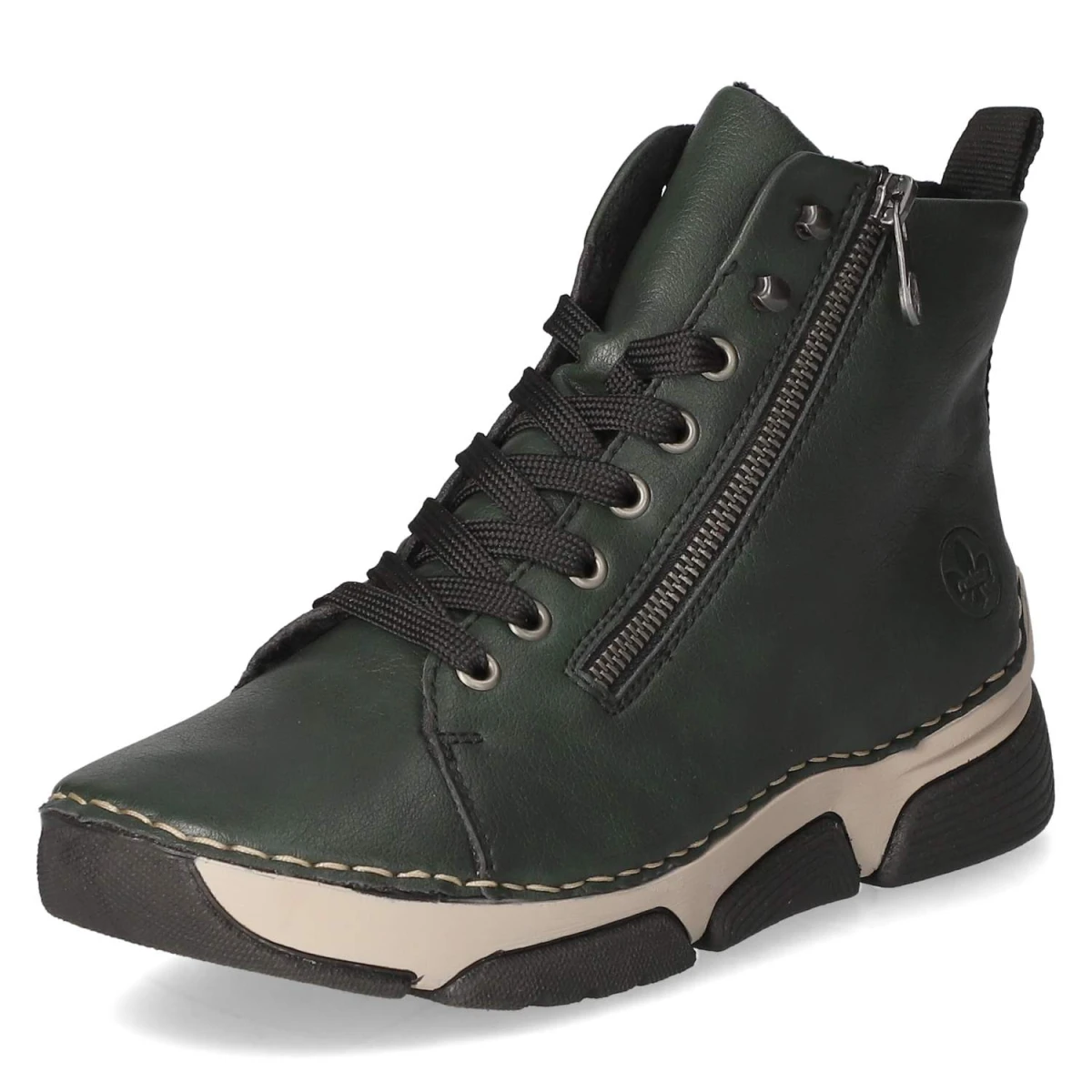 Schnürstiefeletten - grün