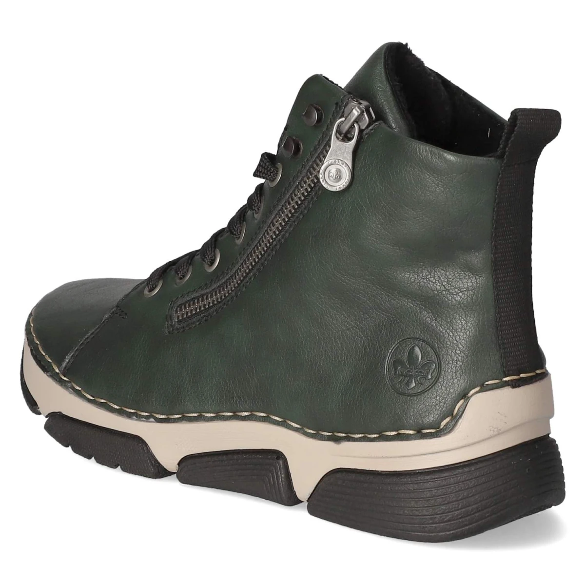 Schnürstiefeletten - grün
