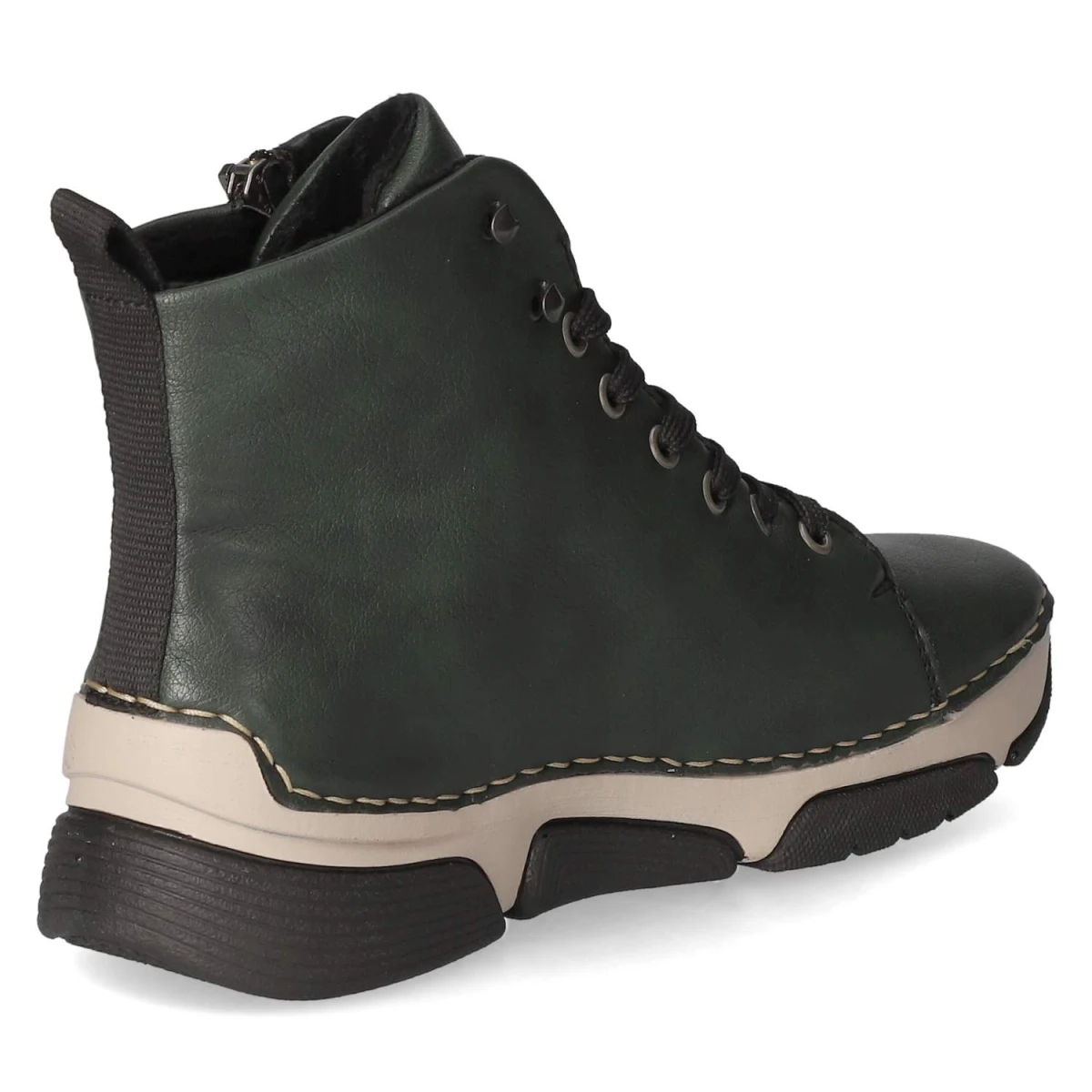 Schnürstiefeletten - grün
