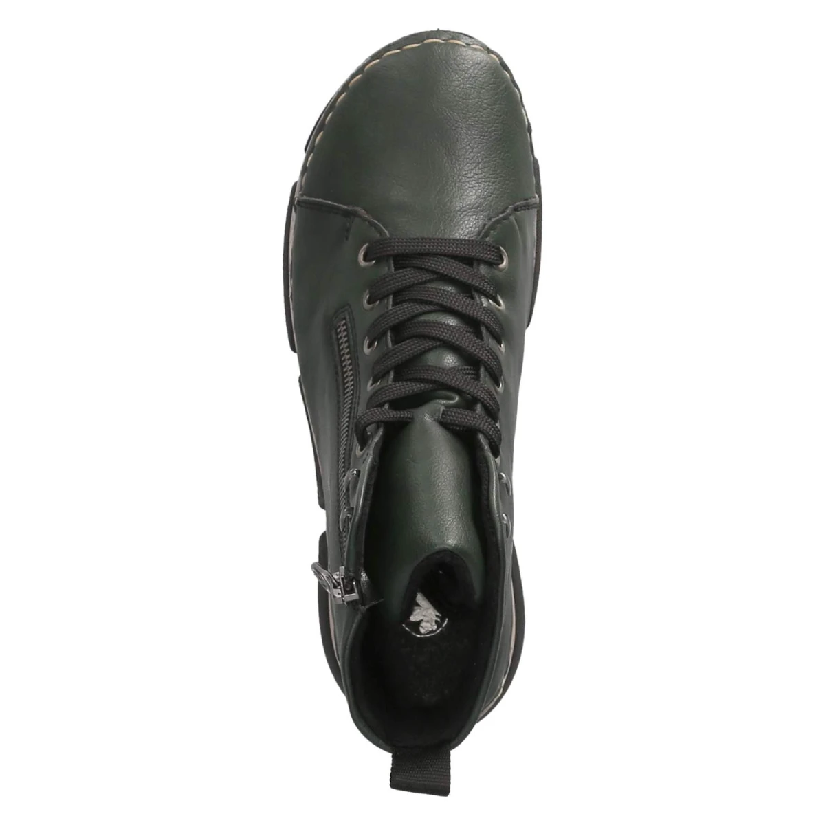 Schnürstiefeletten - grün