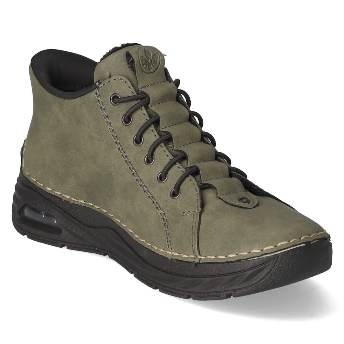 Schnürstiefeletten - grün