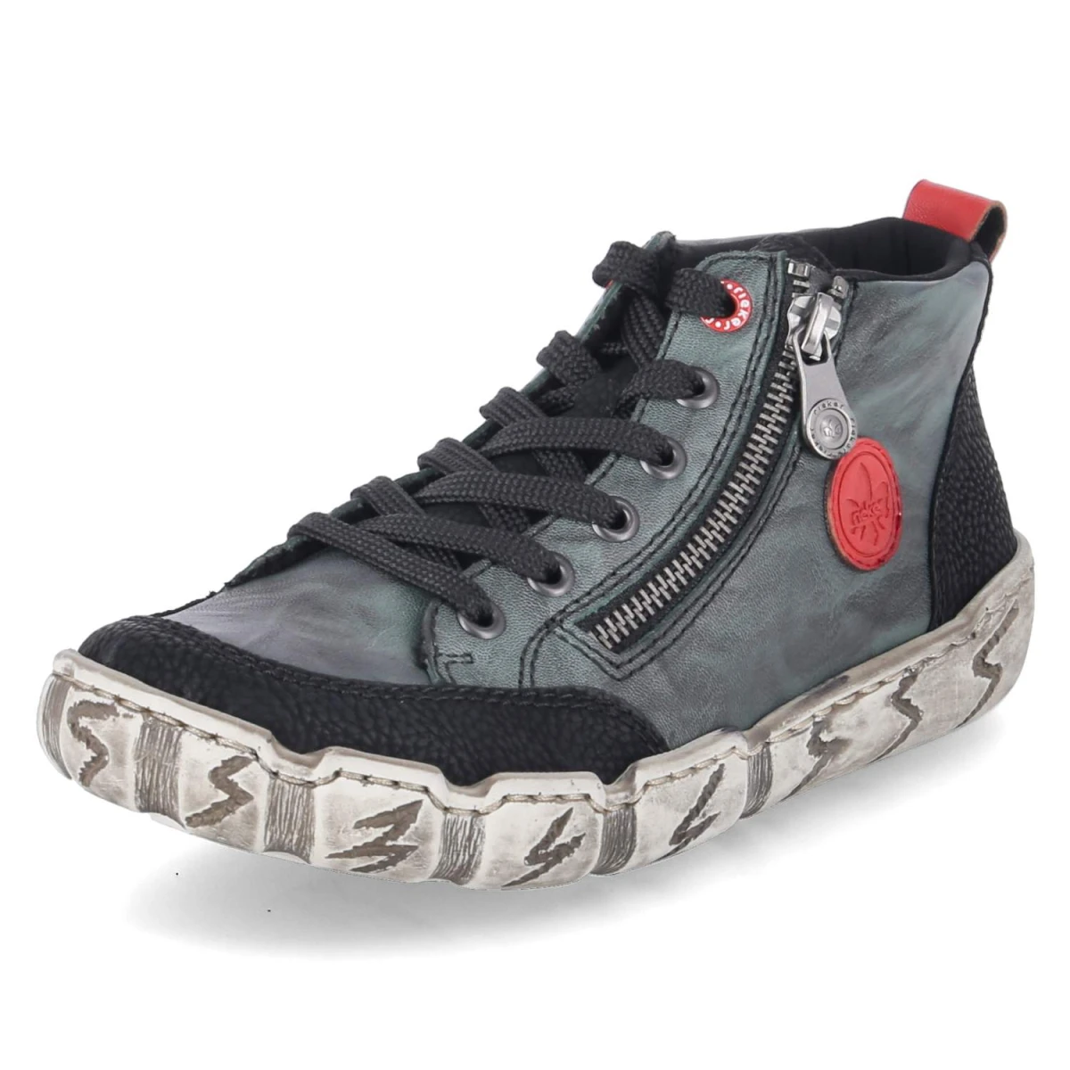 Halbschuhe - grün kombi