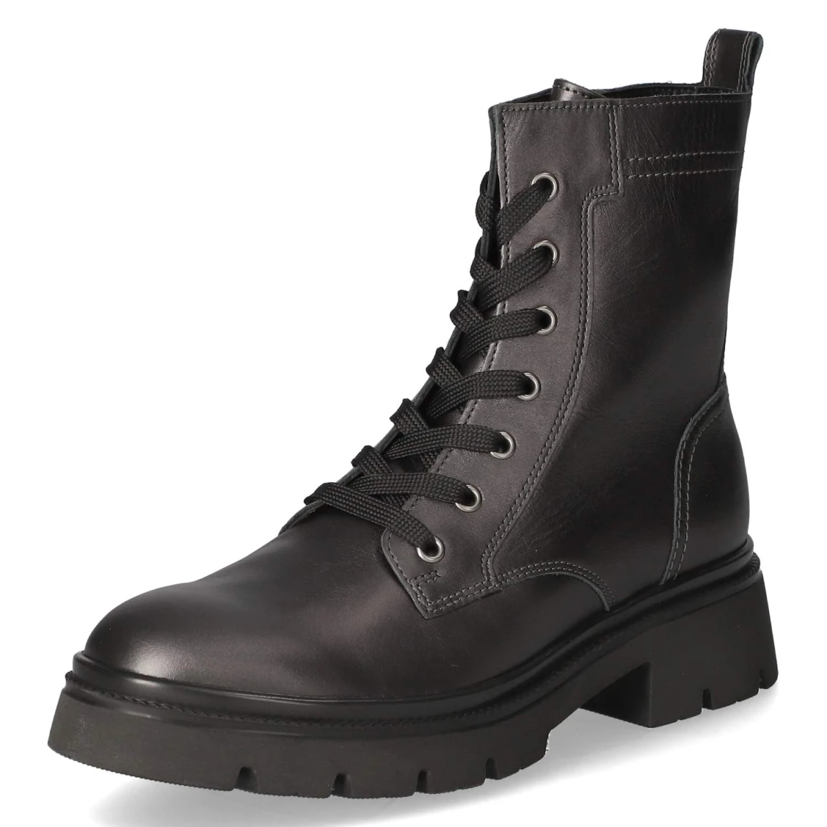 Schnürstiefeletten - antiksilber