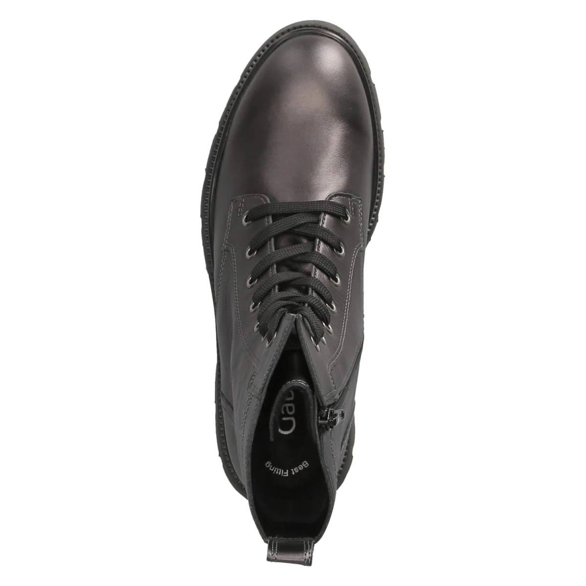 Schnürstiefeletten - antiksilber