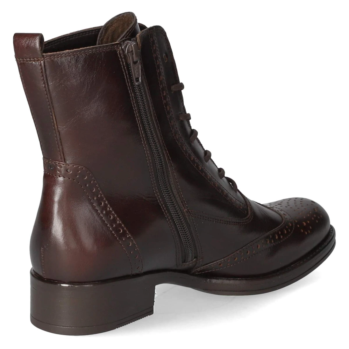 Schnürstiefeletten - kastanie (Effekt)