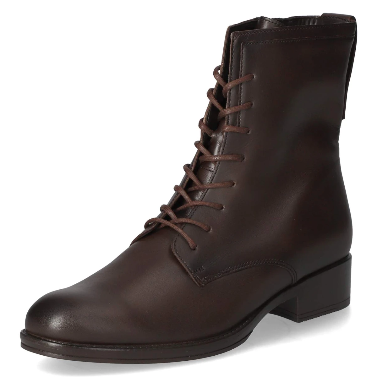 Schnürstiefeletten - mocca (Effekt)