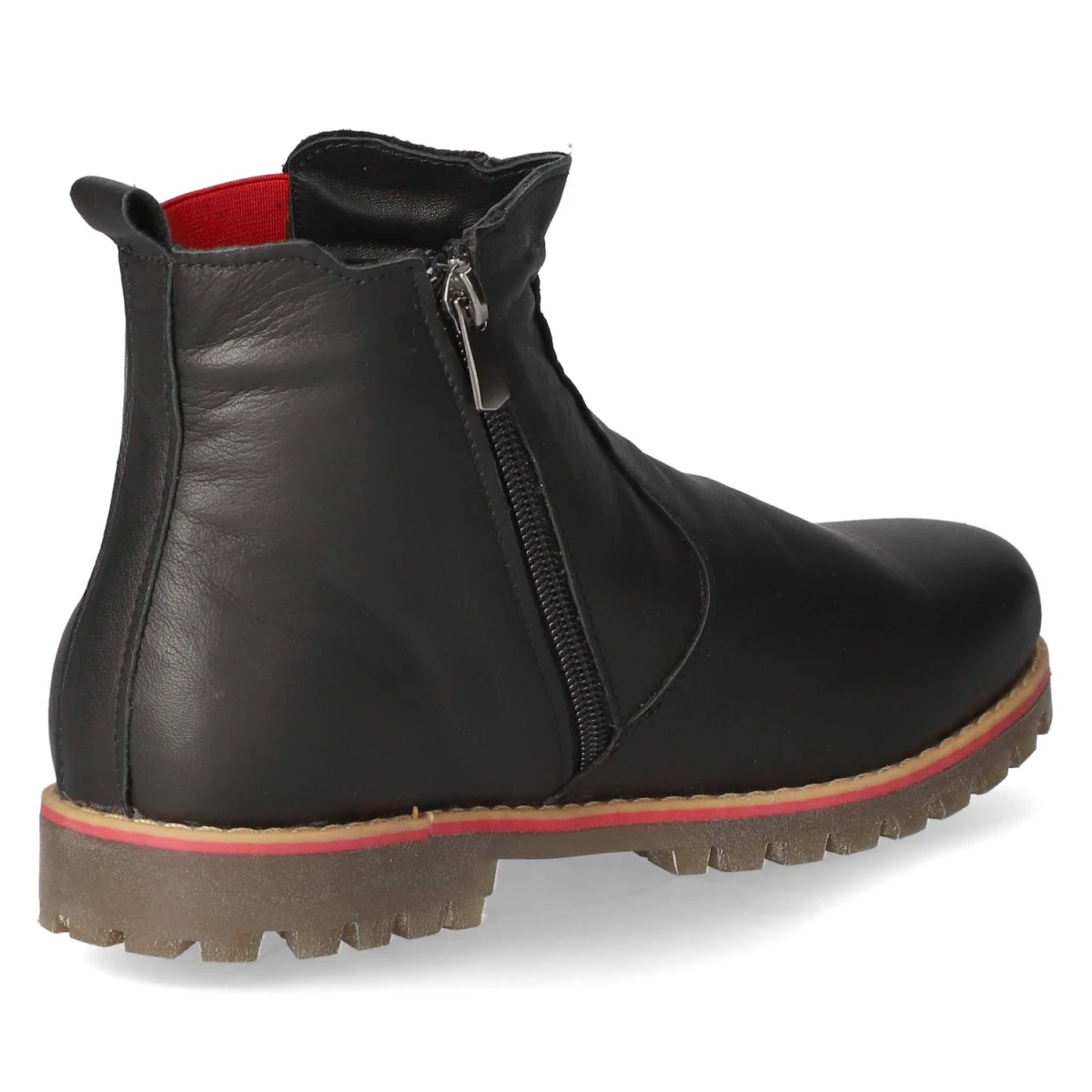 Chelsea Boots - schwarz/rot