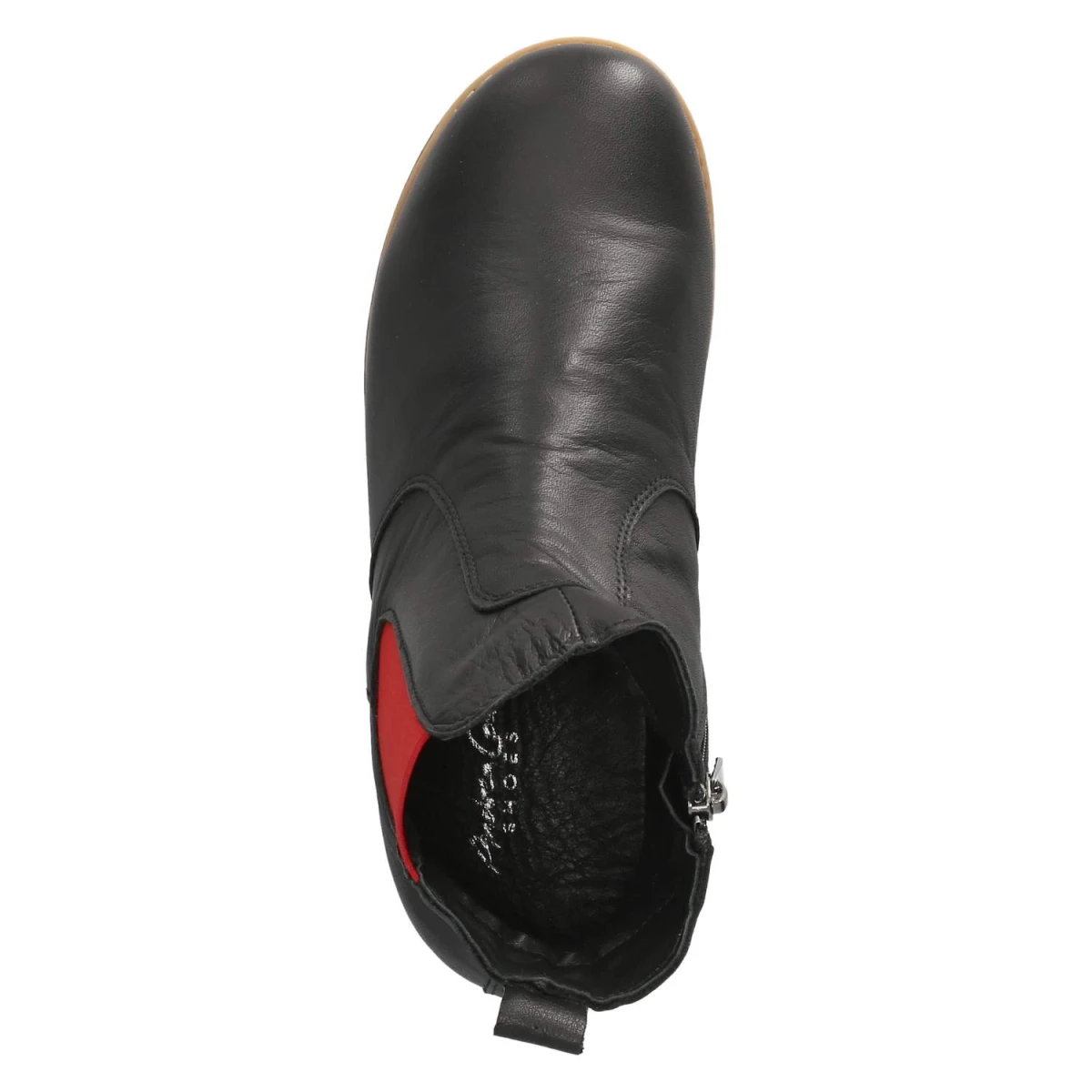 Chelsea Boots - schwarz/rot