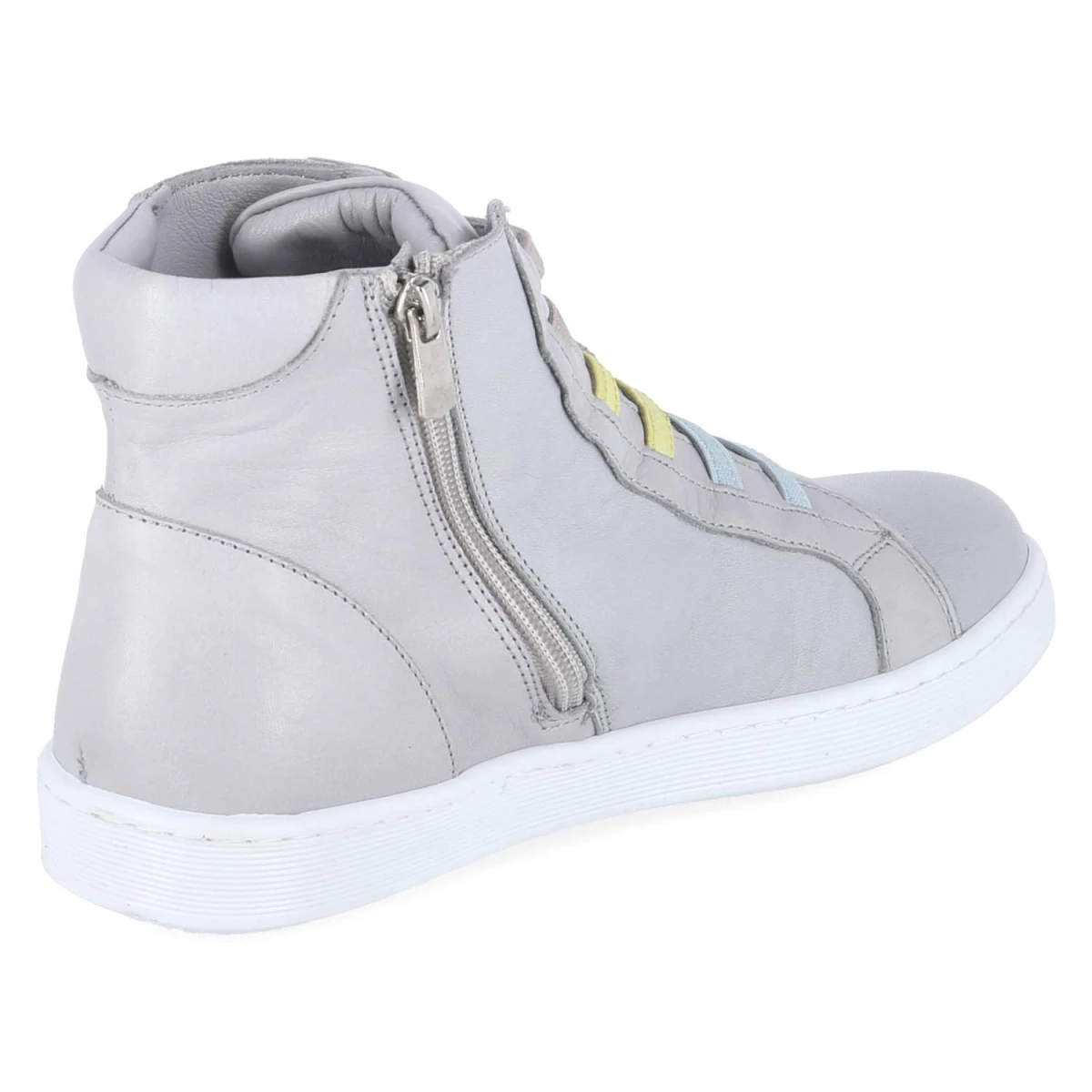 Boots - seidengrau/weiß kombi