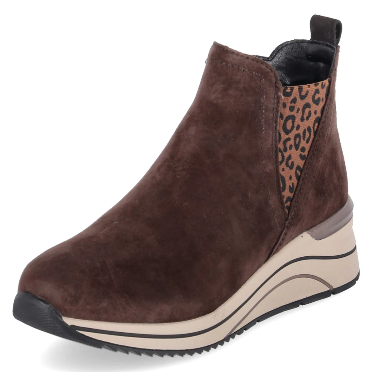 Stiefeletten - braun kombi