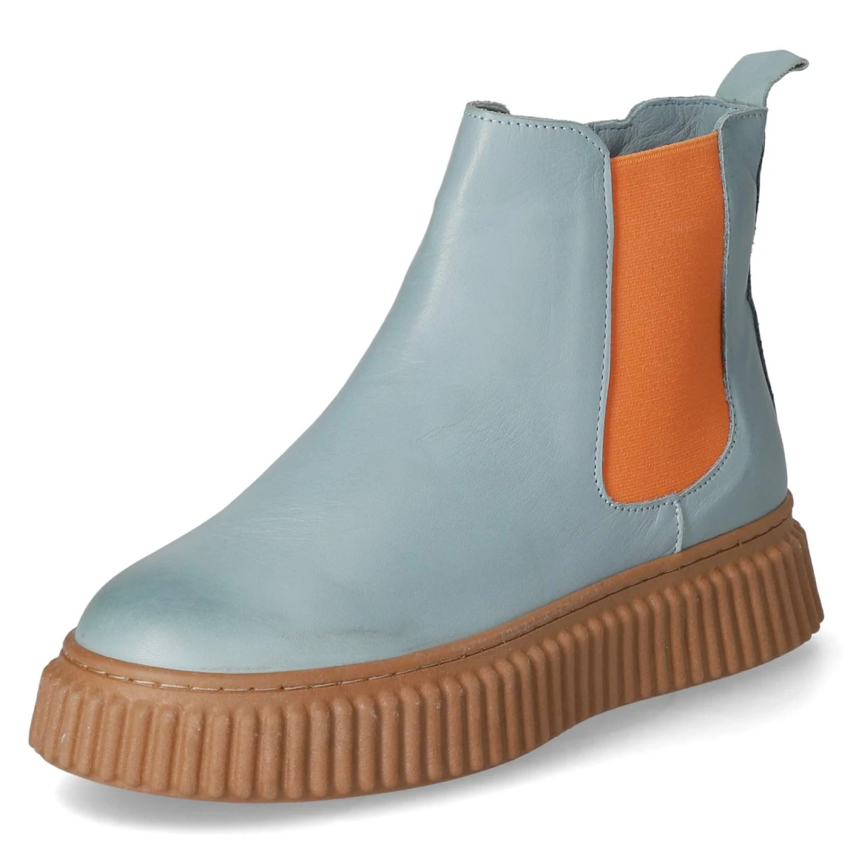 Stiefeletten - petrol/orange