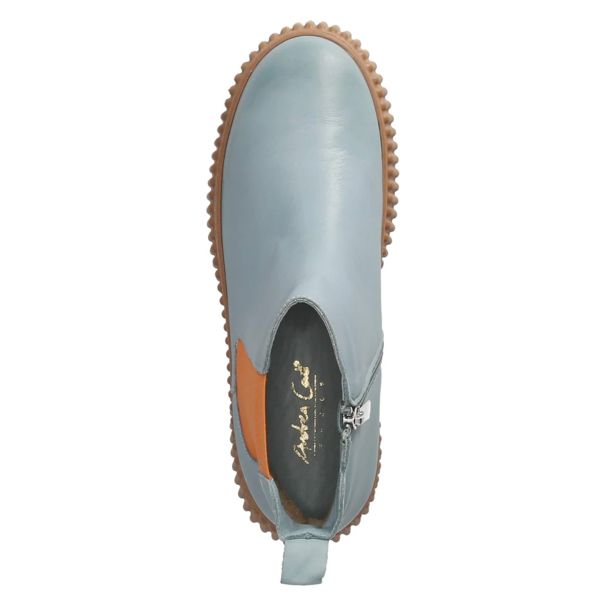 Stiefeletten - petrol/orange