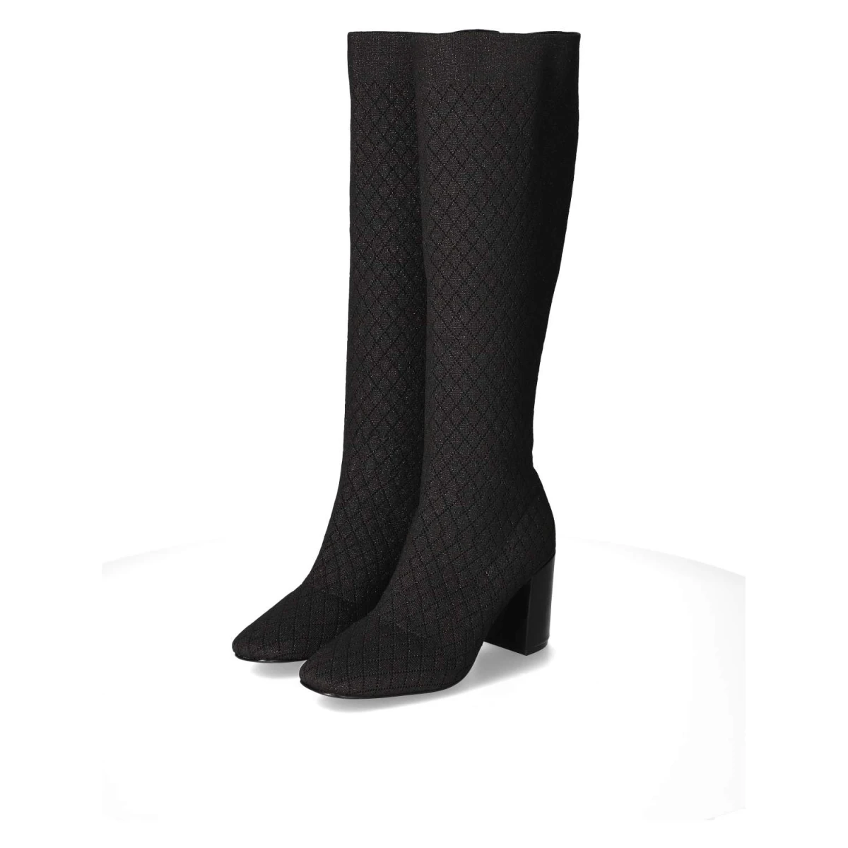 Stiefel - black/silver