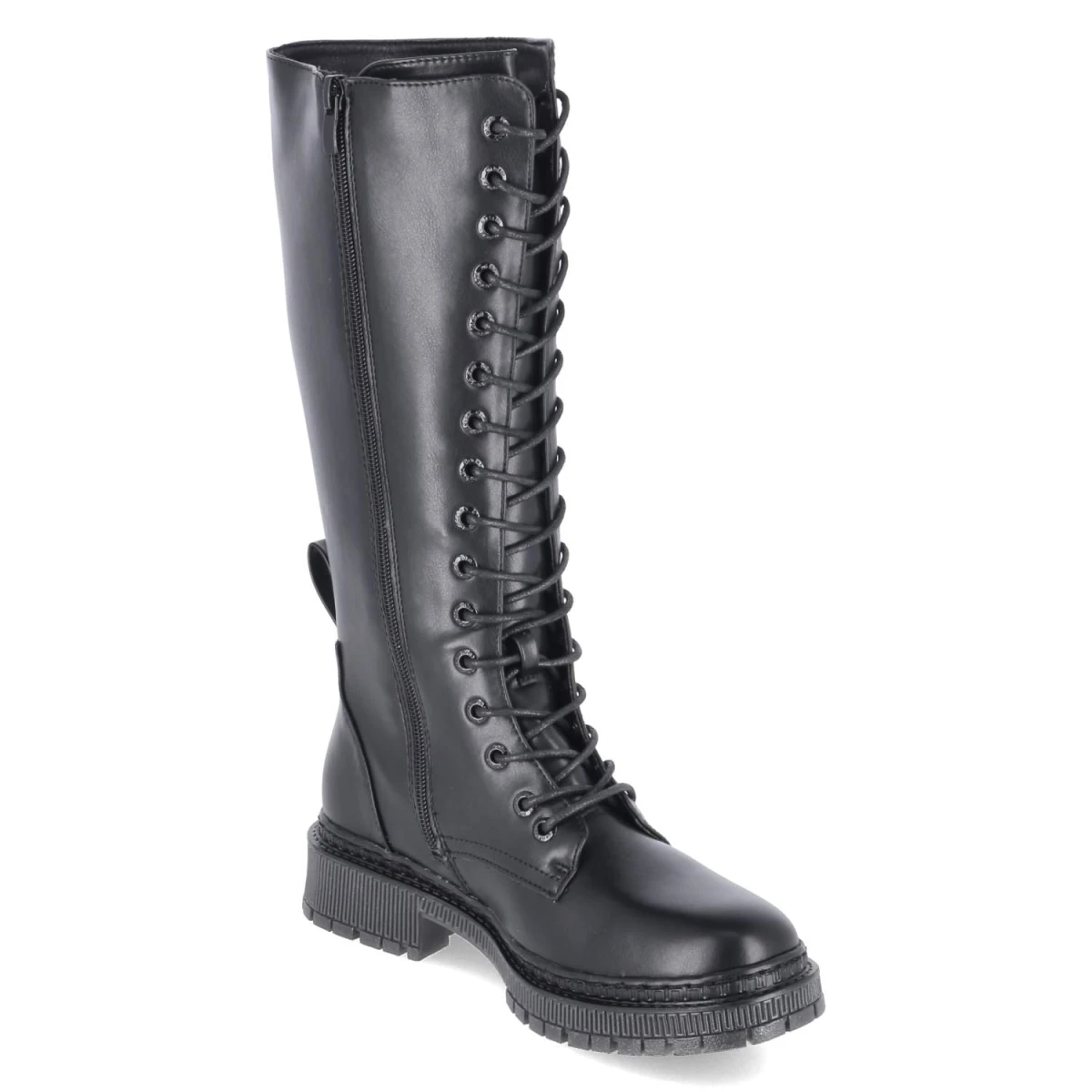 Schnürstiefel - SCHWARZ