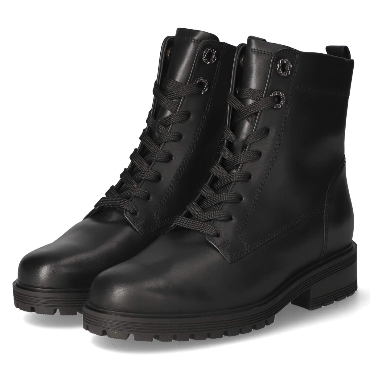 Schnürstiefeletten - schwarz (Micro)