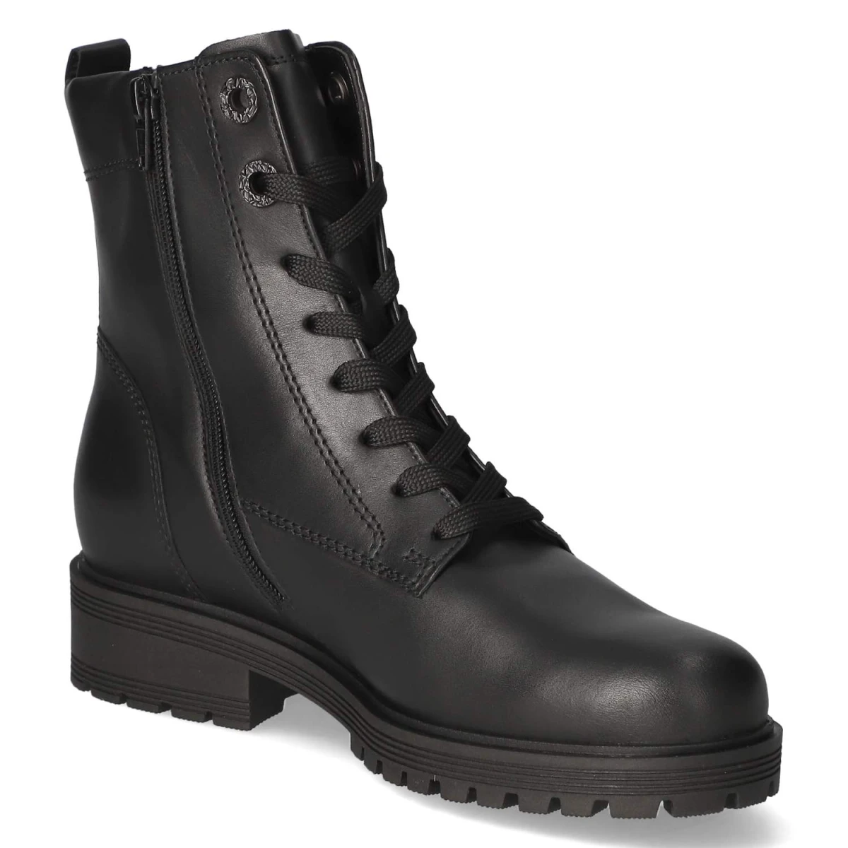 Schnürstiefeletten - schwarz (Micro)