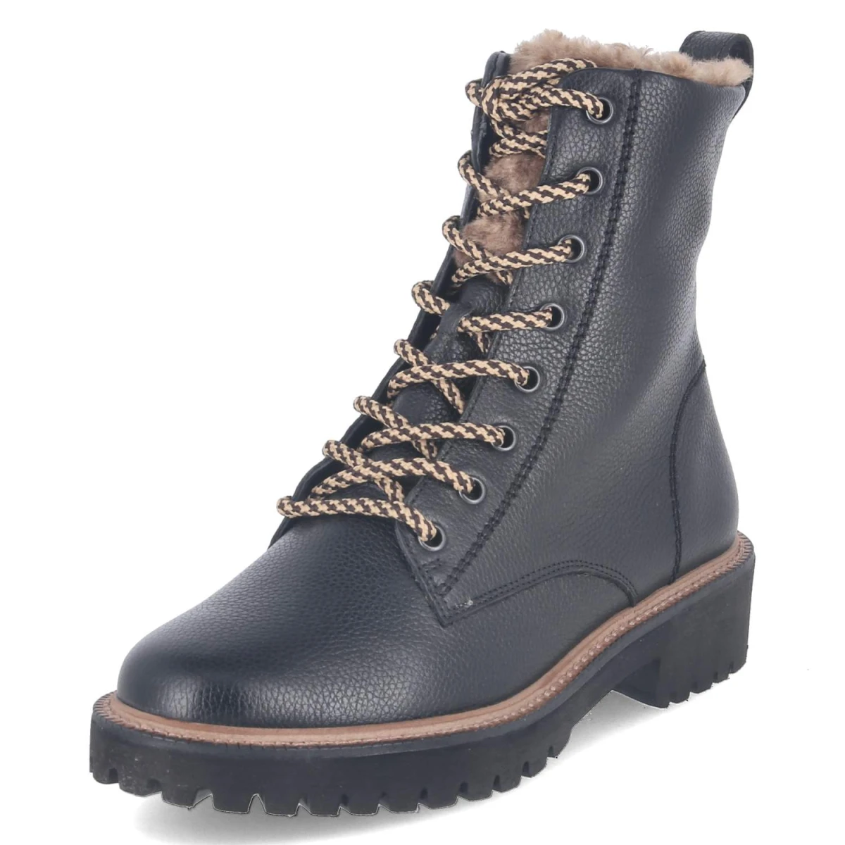 Winterschnürstiefeletten - BLACK