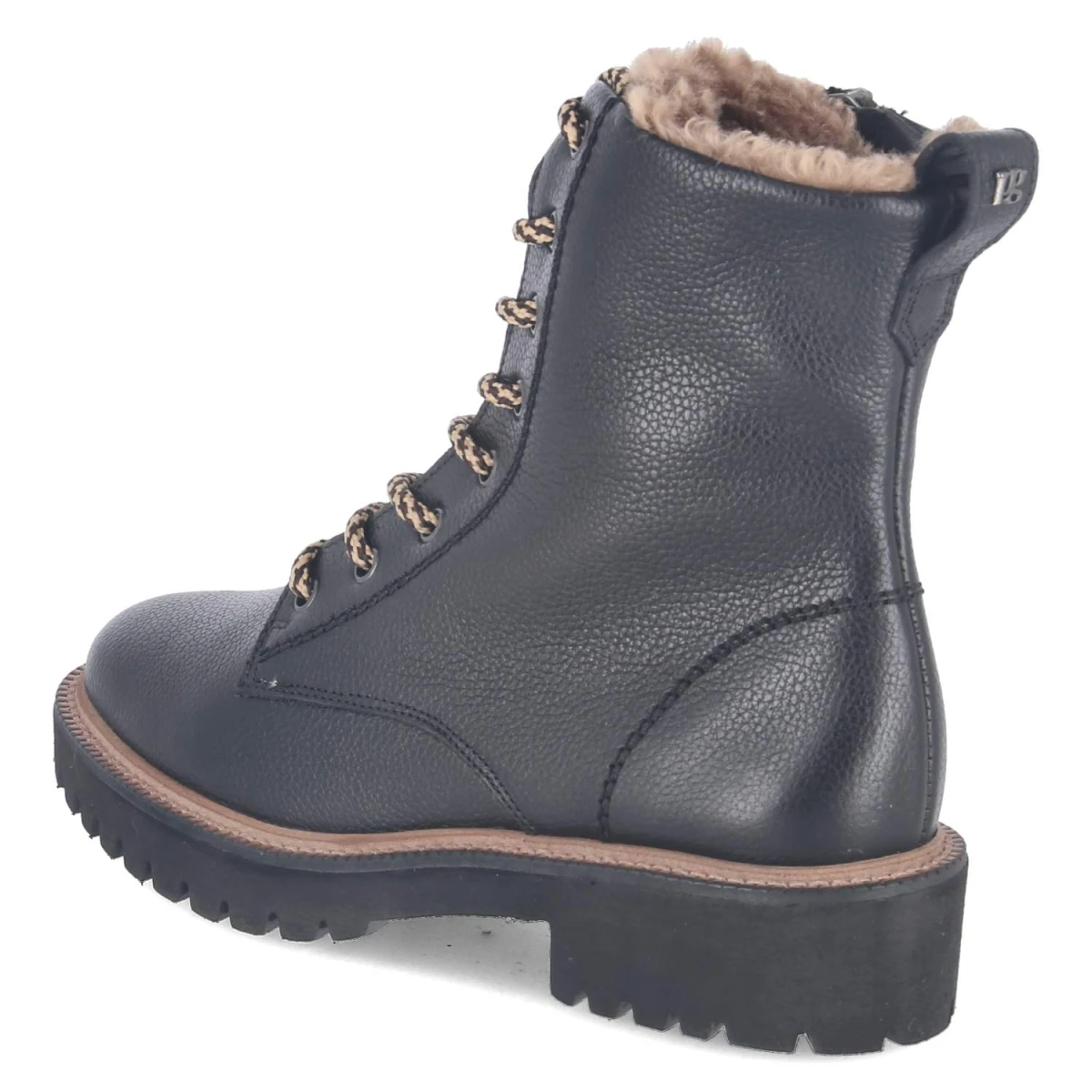 Winterschnürstiefeletten - BLACK