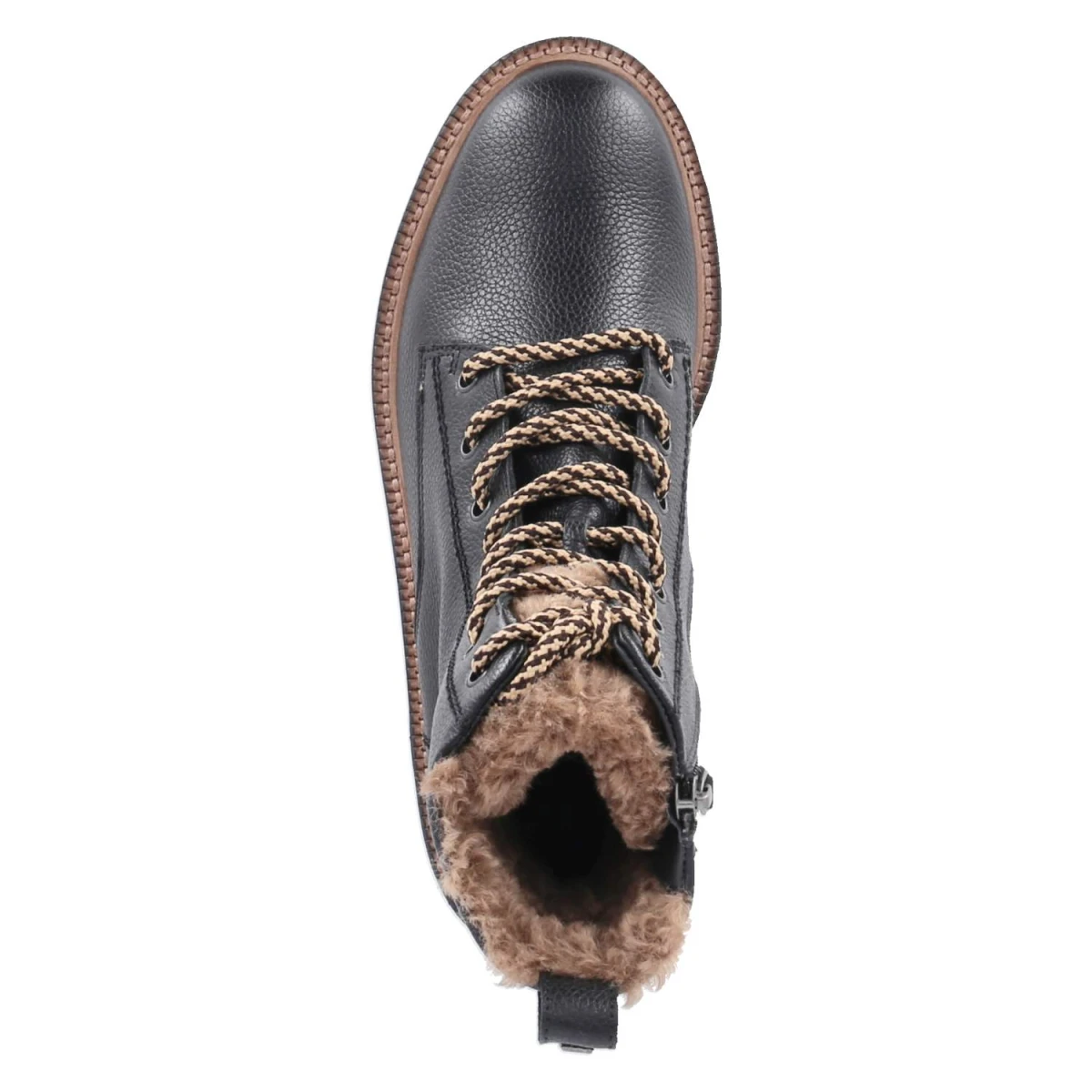 Winterschnürstiefeletten - BLACK