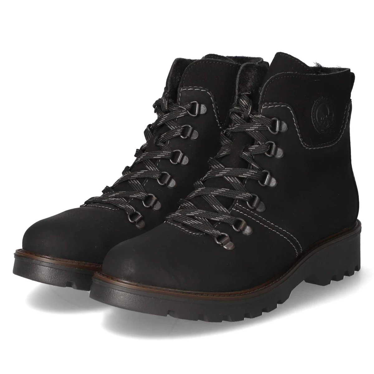 Schnürstiefeletten - SCHWARZ