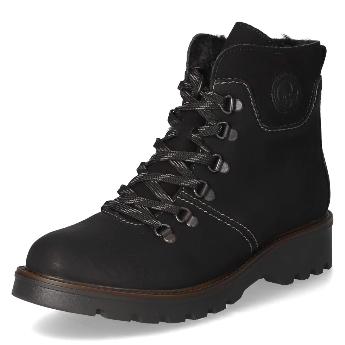 Schnürstiefeletten - SCHWARZ