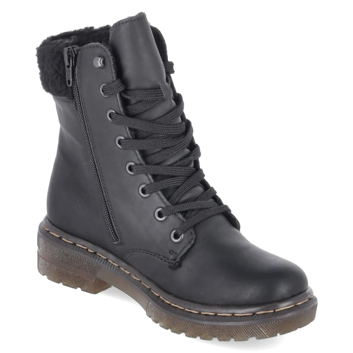 Schnürboots - schwarz