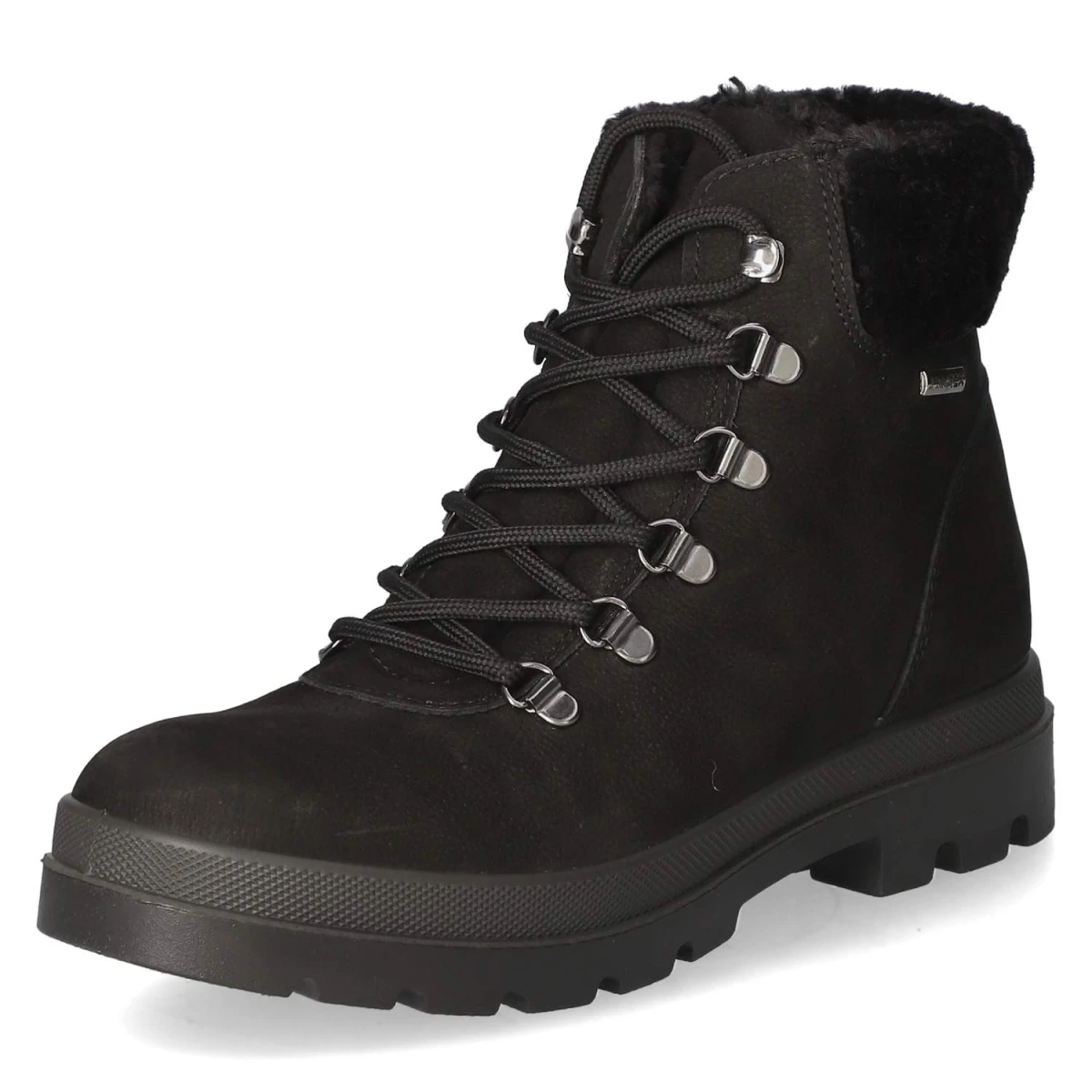 Schnürstiefeletten - black