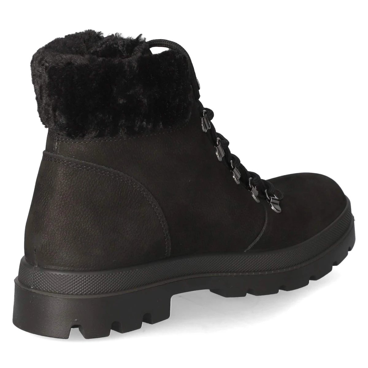 Schnürstiefeletten - black