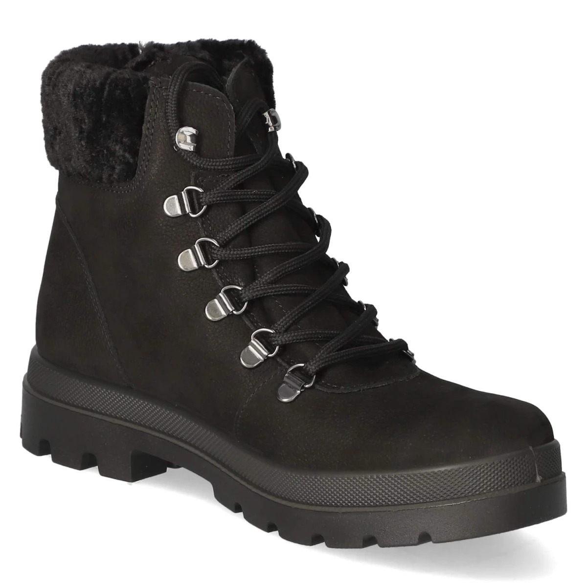 Schnürstiefeletten - black