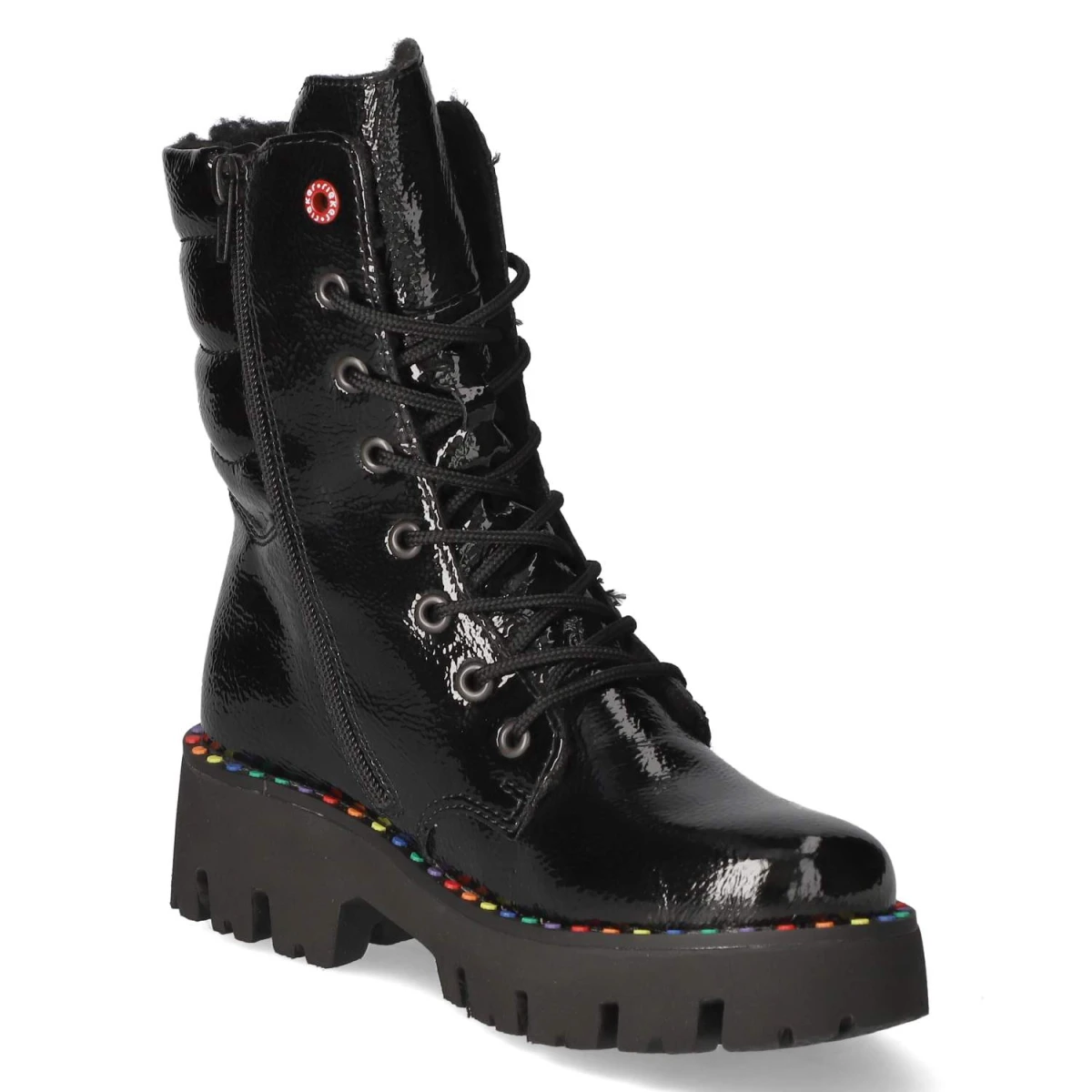 Schnürstiefeletten - black
