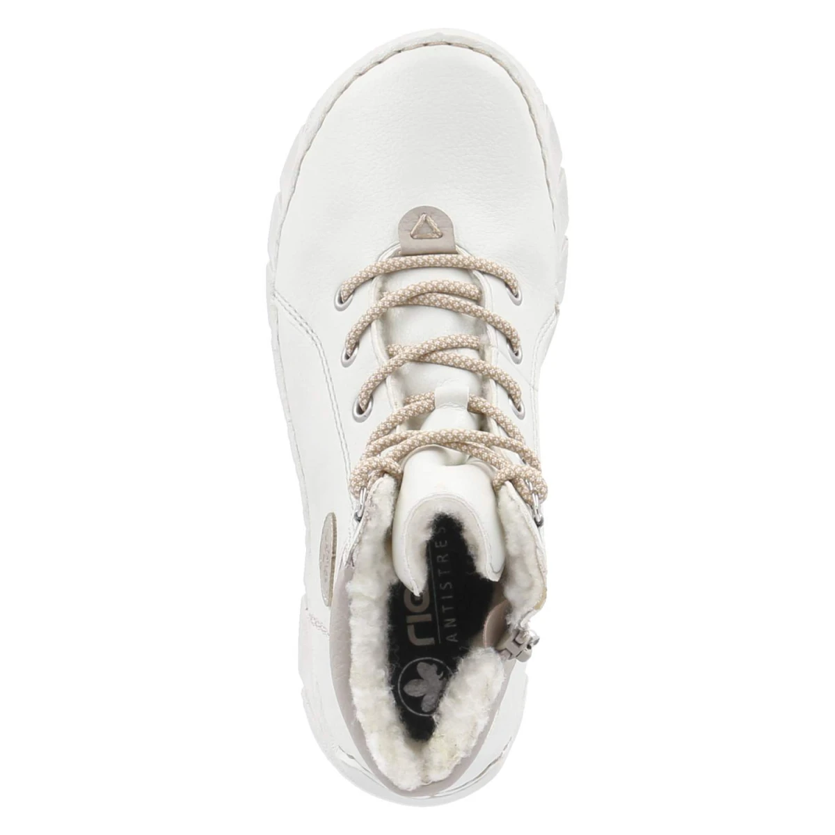 Schnürstiefeletten - weiss