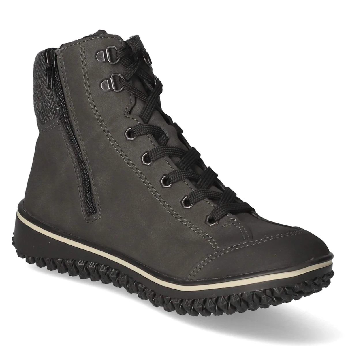 Schnürstiefeletten - grau
