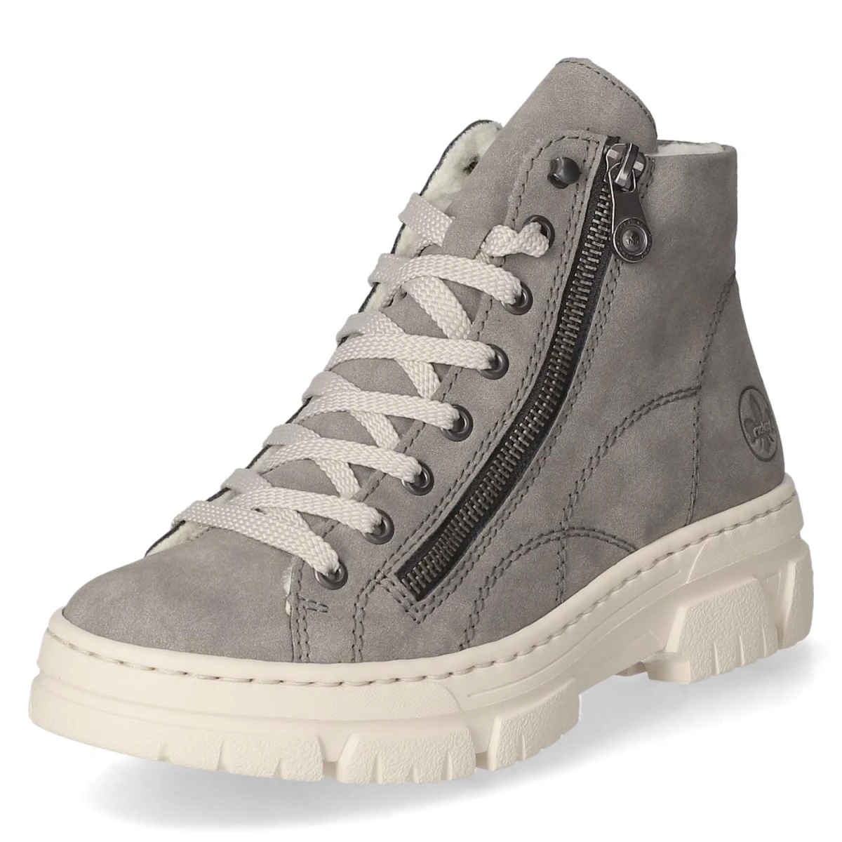 Schnürstiefeletten - grau