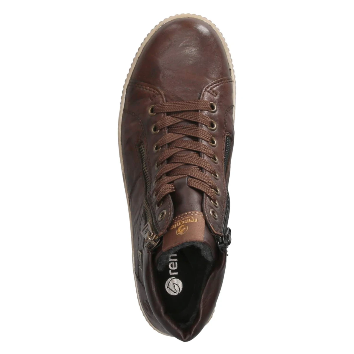 Schnürstiefeletten - BRAUN