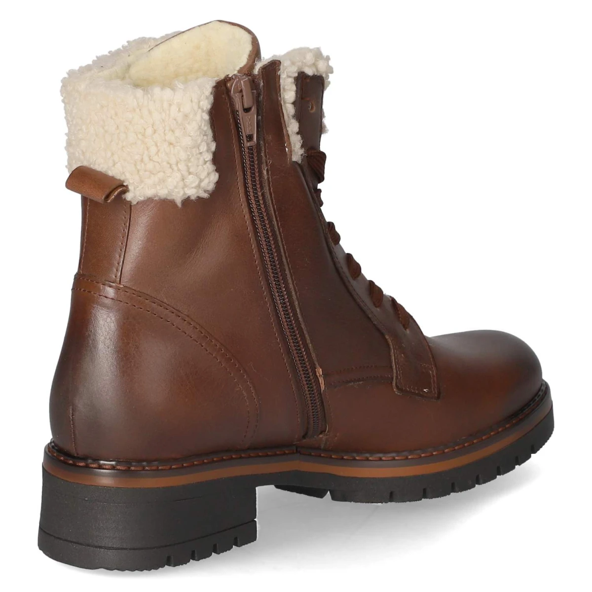 Schnürstiefeletten - peanut/EF (Webl.)
