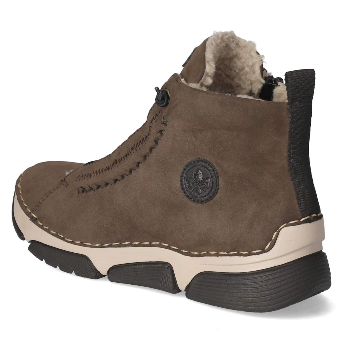 Schnürstiefeletten - braun