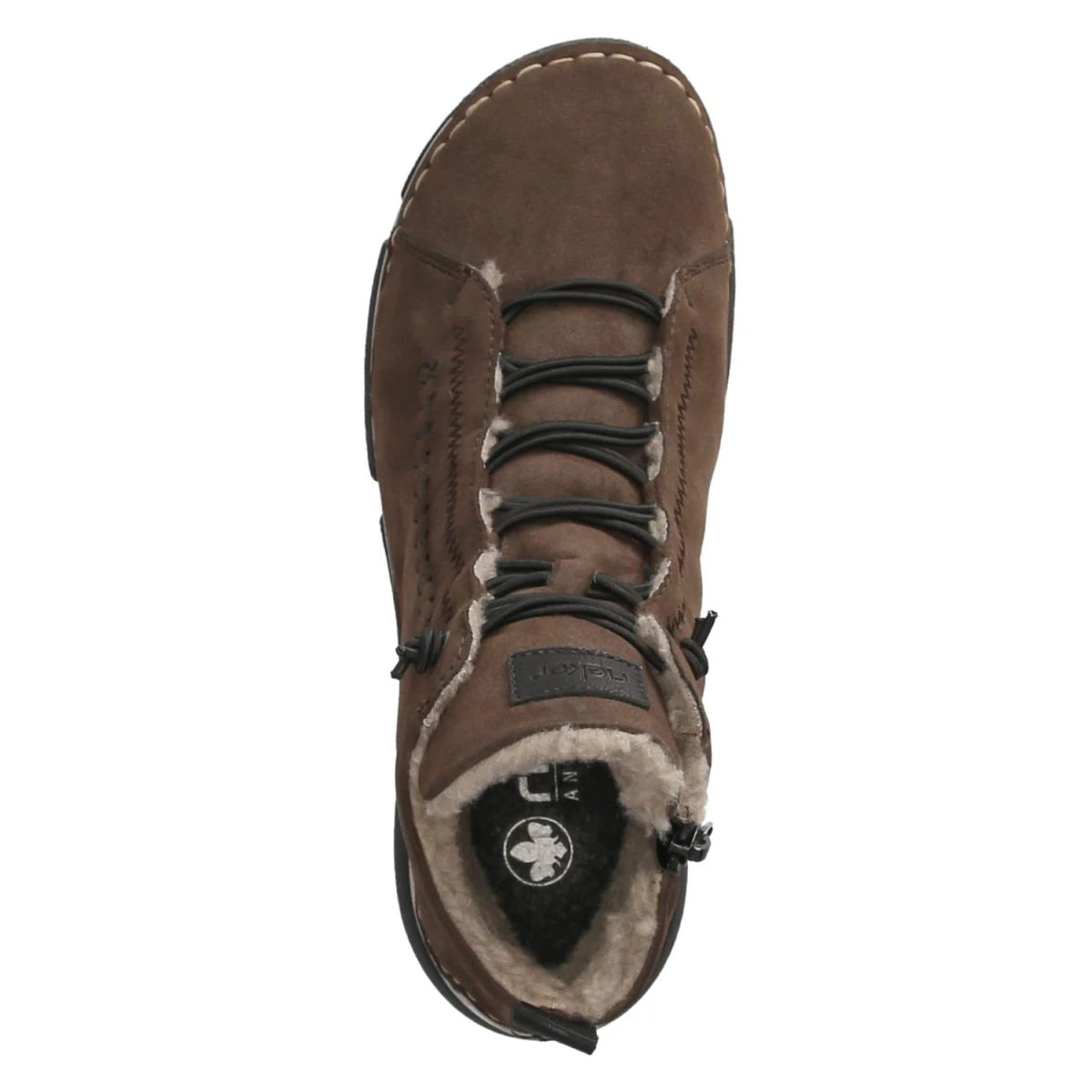 Schnürstiefeletten - braun