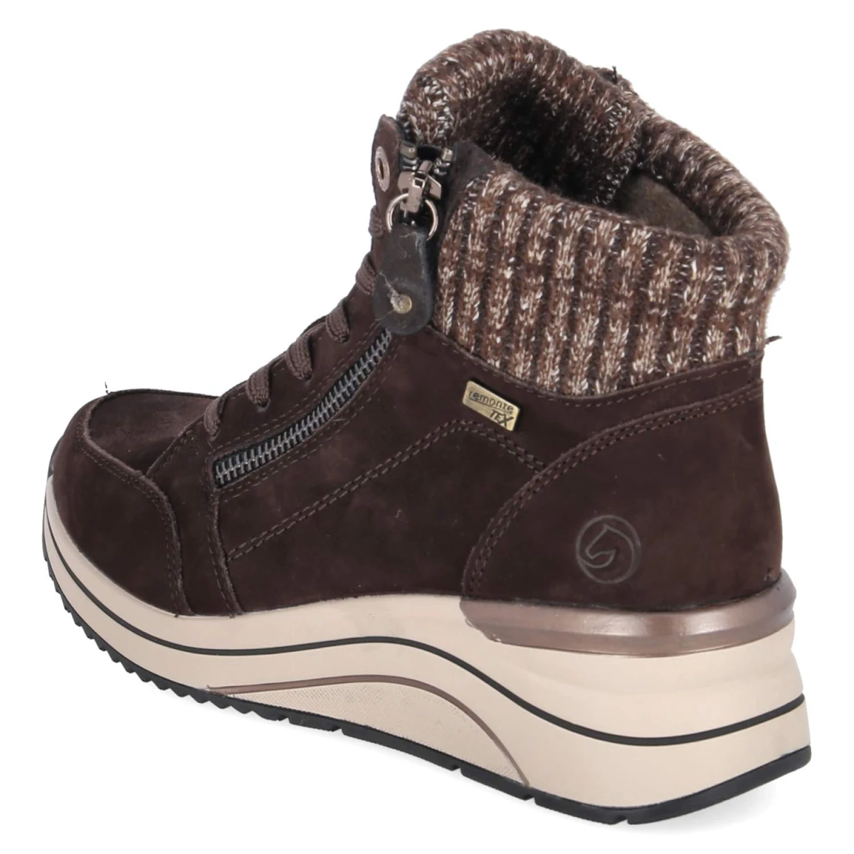Schnürstiefeletten - braun kombi