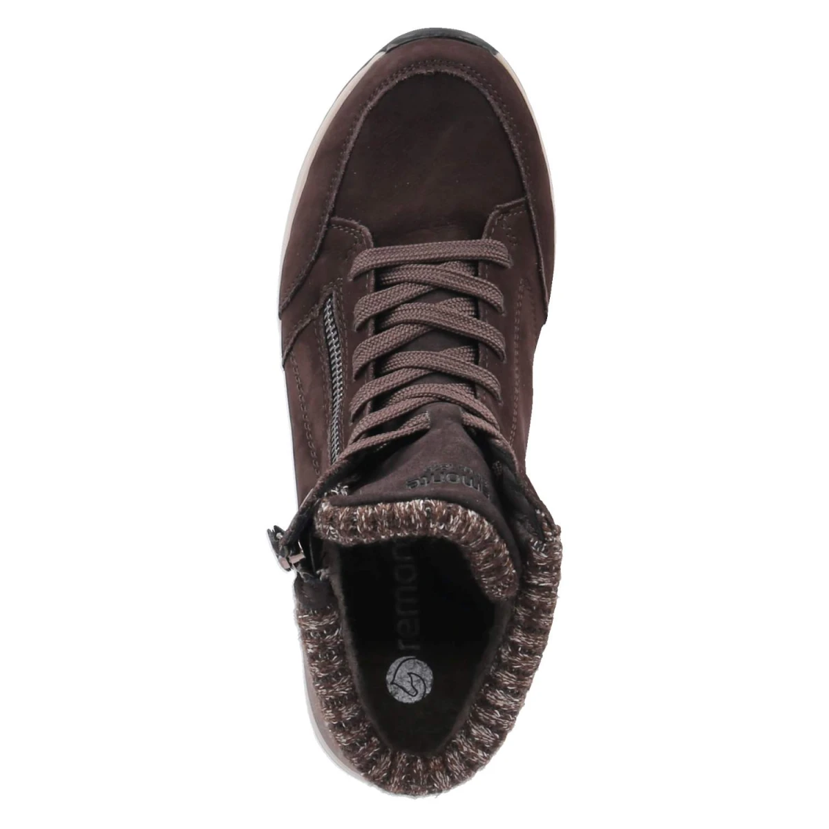 Schnürstiefeletten - braun kombi