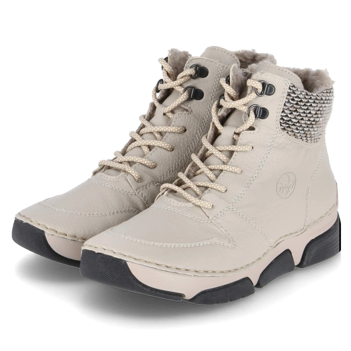Schnürstiefeletten - BEIGE