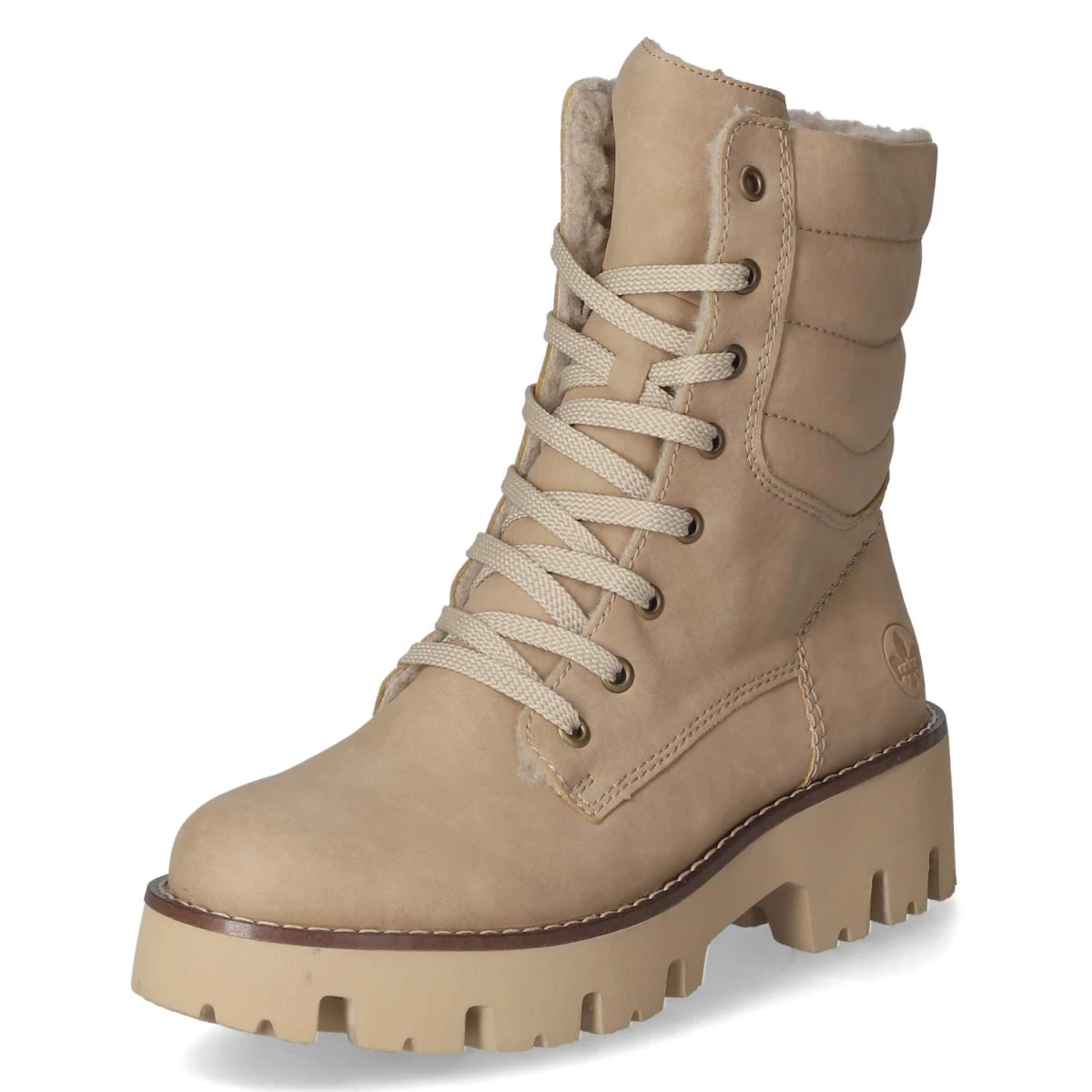 Schnürstiefel - beige