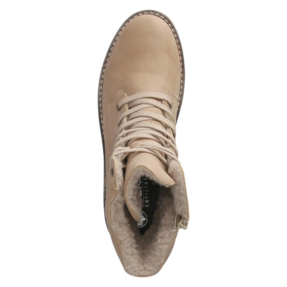 Schnürstiefel - beige