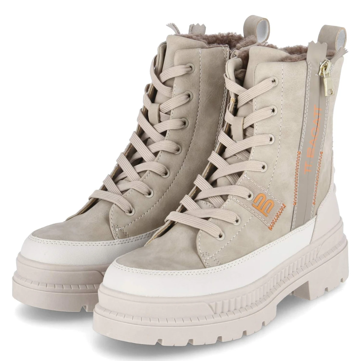 Stiefeletten - beige / offwhite