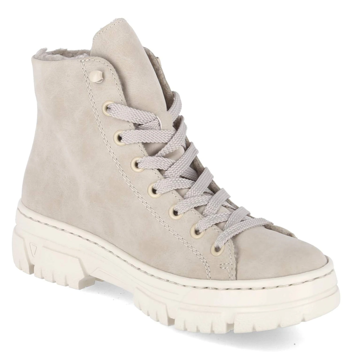 Schnürstiefeletten - beige