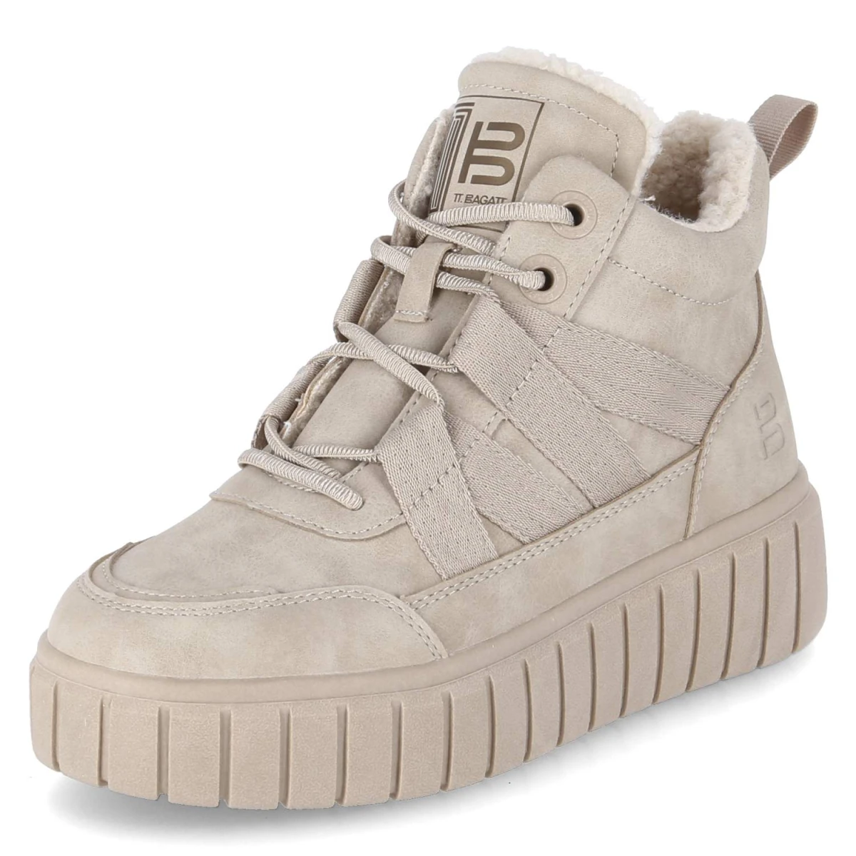 Schnüsboots - beige / offwhite