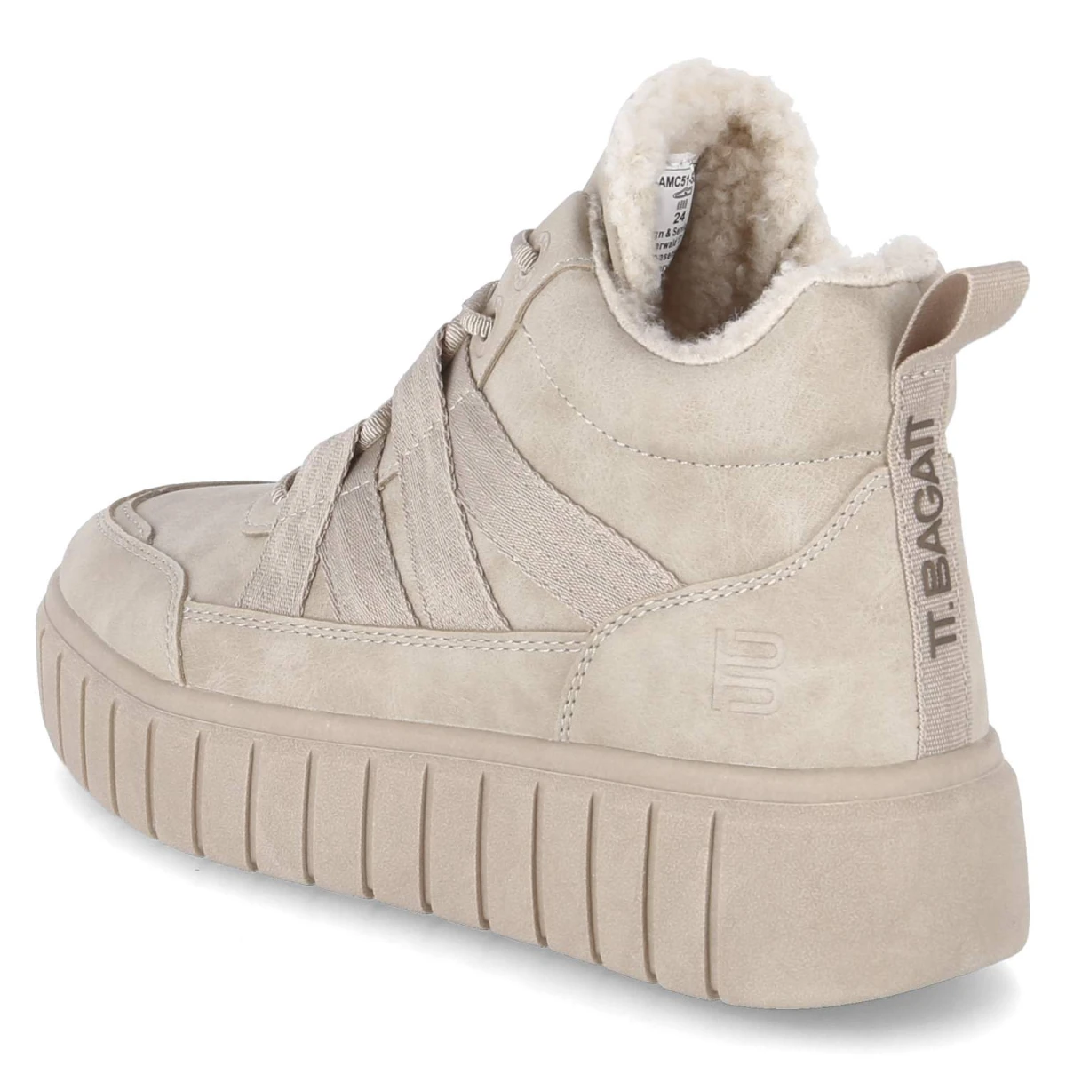 Schnüsboots - beige / offwhite