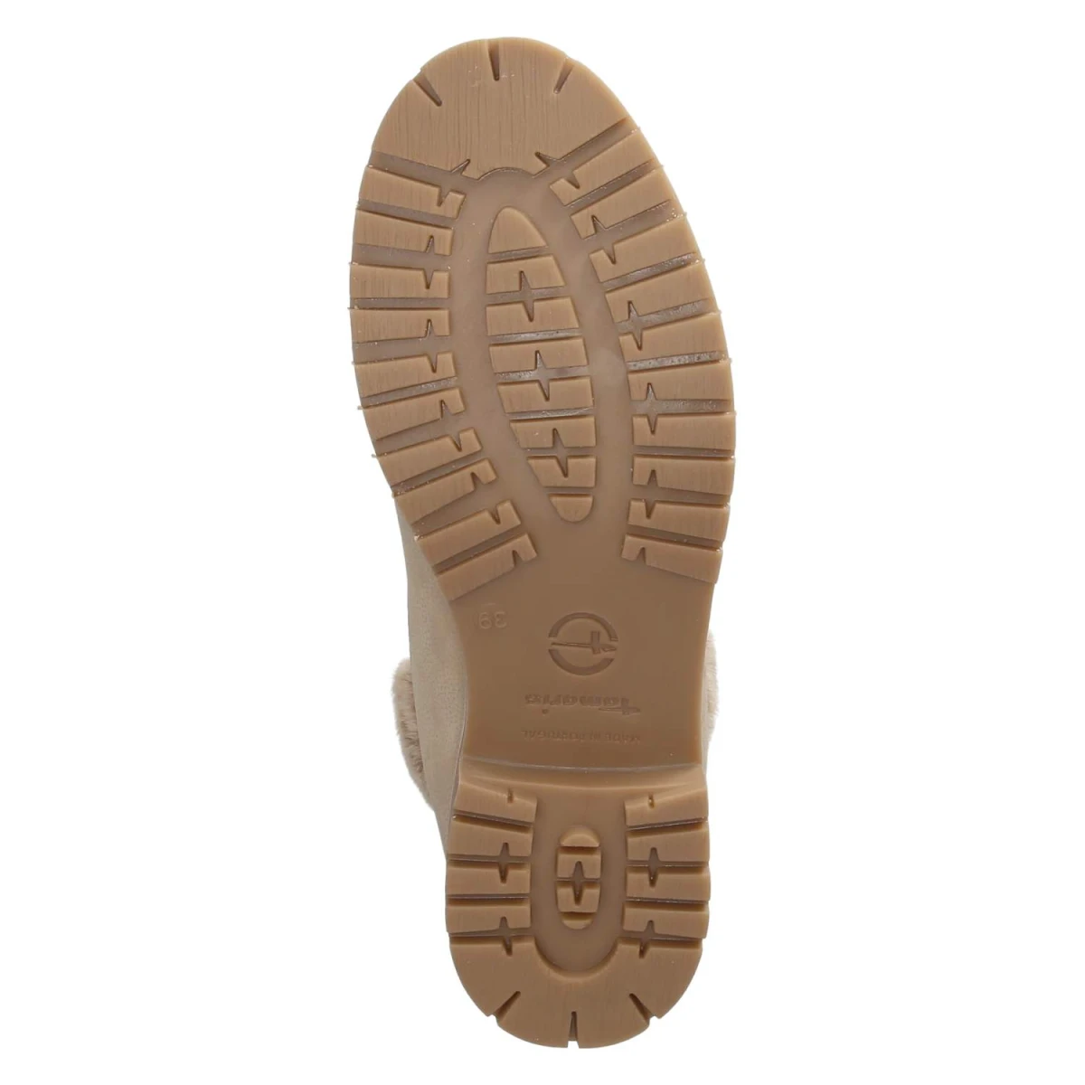 Schnürstiefeletten - BEIGE/FUR