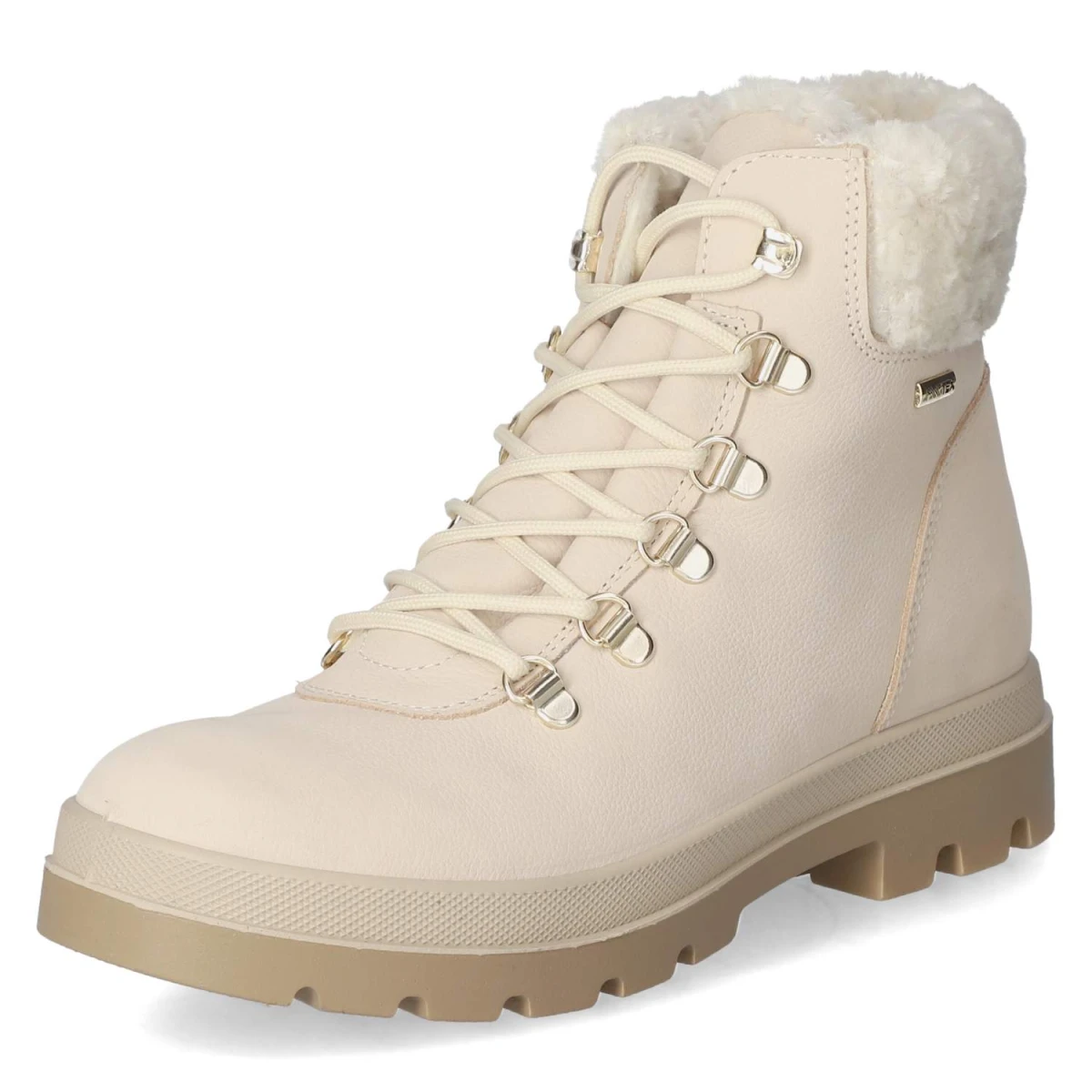 Schnürstiefeletten - panna