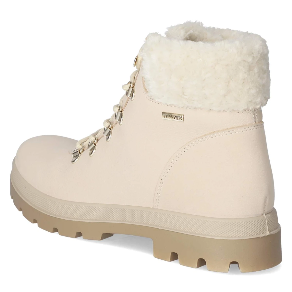 Schnürstiefeletten - panna